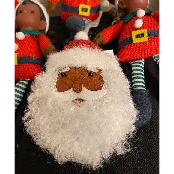 Whimsical Elf & Santa Holiday Set – Diverse Christmas Dolls in Winter Gift Box – - Picture 4 of 4